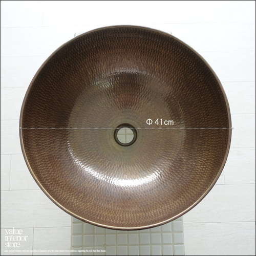 真鍮洗面ボウルwolz/BR 洗面器 ウォッシュボウル 水受け 手洗いボウル