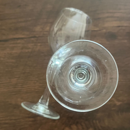 透明 ワイングラス 2客セット シンプル ワイングラス antique art