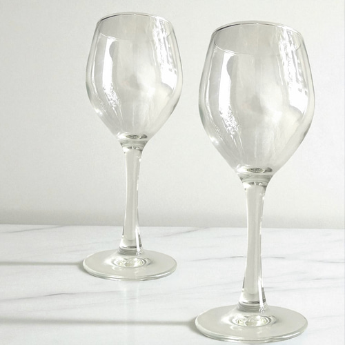 透明 ワイングラス 2客セット シンプル ワイングラス antique art