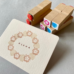ALOHA Box・8個セット【ラバースタンプ】おまけカード付き 9枚目の画像
