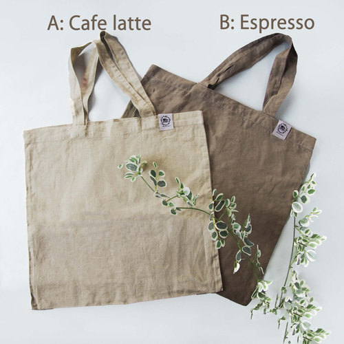 珈琲染めリネントートバッグ トートバッグ 染めもの・峯の小屋 通販