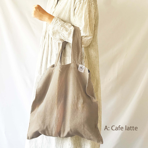 珈琲染めリネントートバッグ トートバッグ 染めもの・峯の小屋 通販