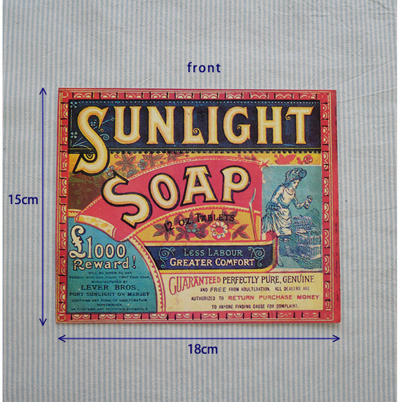 輸入ポストカード　イギリス型抜きカード　soap 2枚目の画像