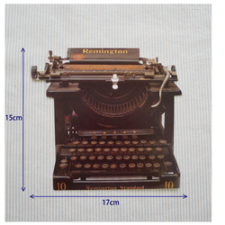 輸入ポストカード　イギリス型抜きカード　typewriter 2枚目の画像