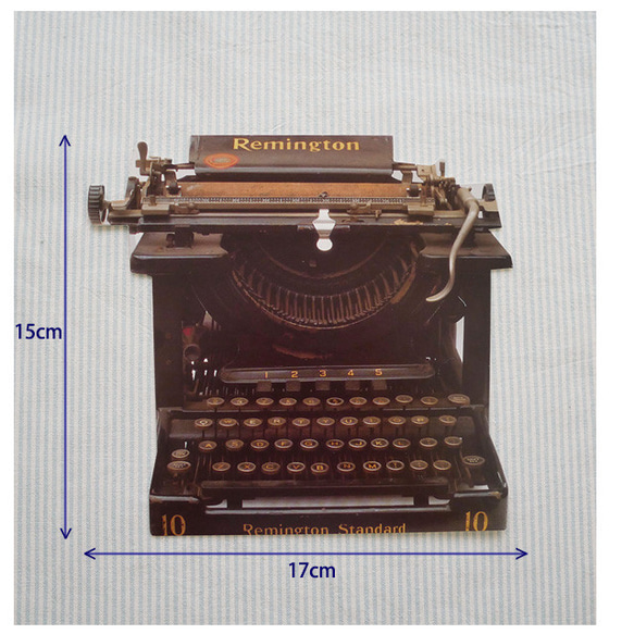 輸入ポストカード　イギリス型抜きカード　typewriter 2枚目の画像