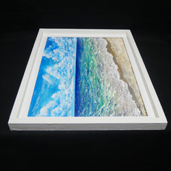 油絵 油彩 油彩画 絵 絵画【夏の砂浜の海】 15枚目の画像