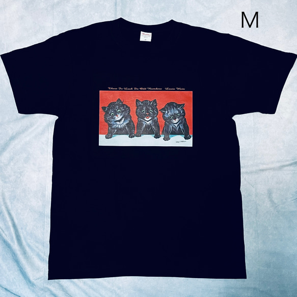 ルイスウェイン　奇数には幸運がある　綿5.6オンスヘビーウェイトTシャツ 黒　SMLサイズ有り 1枚目の画像