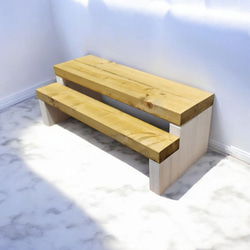 古材風おしゃれな木製プランタースタンド/フラワースタンド