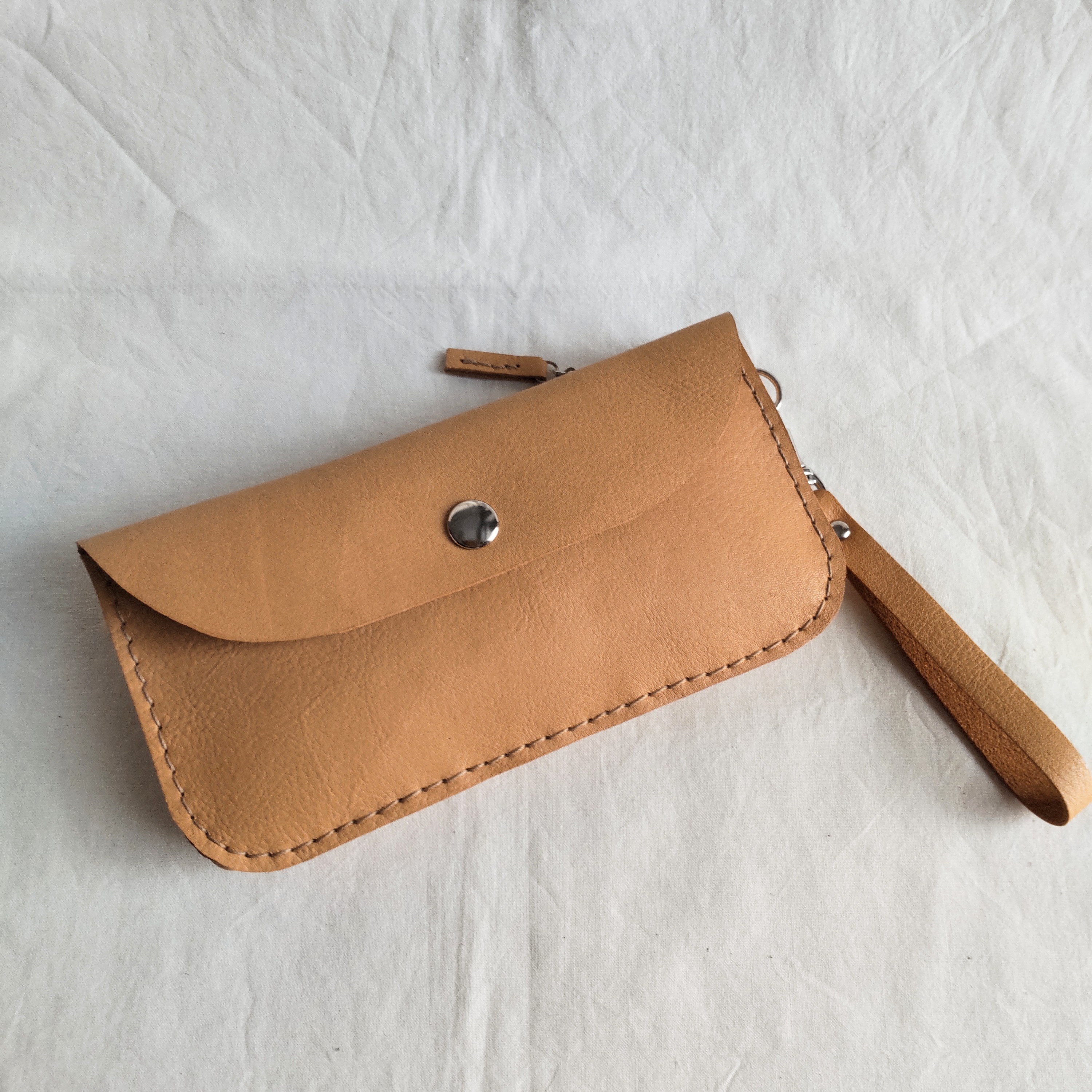 2way Saifu 仕切りつき キャメル