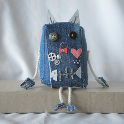 et-45 デニムクリスマスオーナメント 13個set その他インテリア雑貨 C