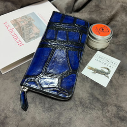 クロコダイル柄　長財布　ハンドメイド 楽天市場】クロコダイル 長財布 メンズ【池田工芸】Crocodile Smart