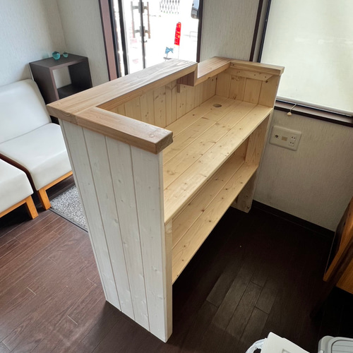 段差 レジカウンター 受付カウンター レジ台 机・デスク エバー