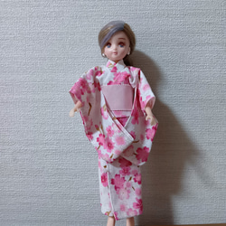 最終】リカちゃん 浴衣 黒地にさくら おもちゃ・人形 hichimi 通販