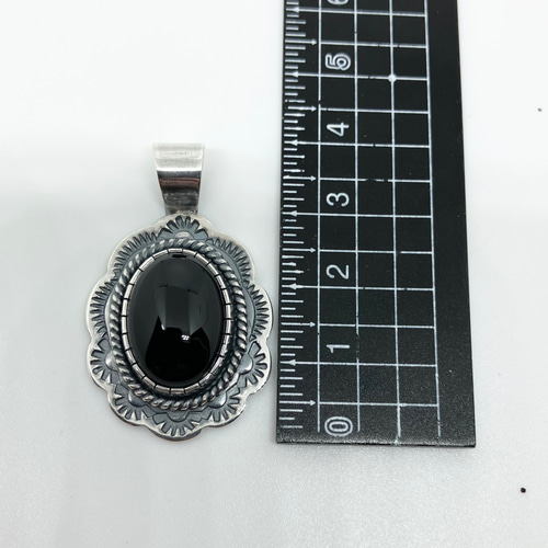 ブラック　オニキス　シルバー　ネックレス　ペンダント　#インディアンジュエリー ブラック オニキス シルバー ネックレス ペンダント