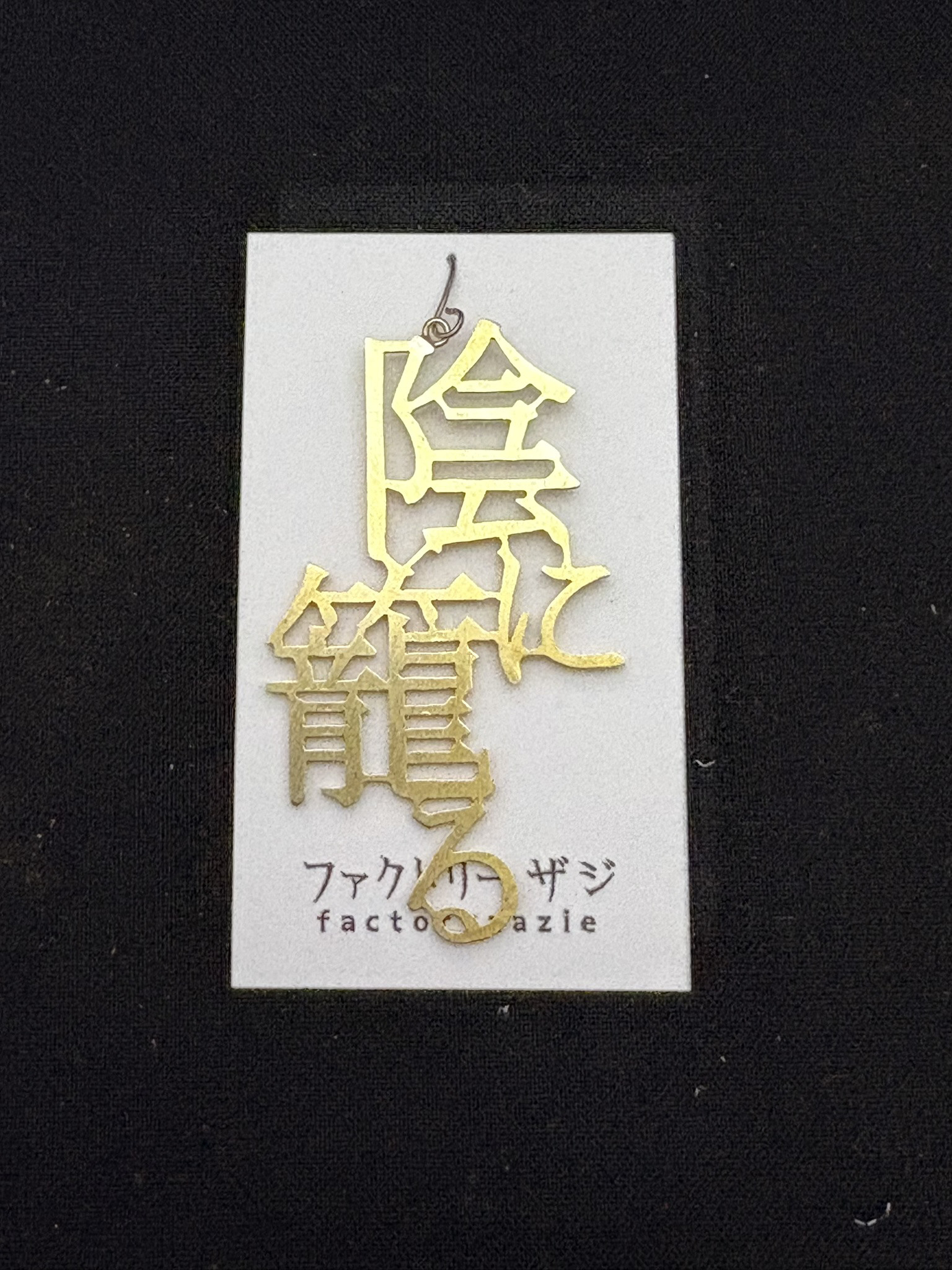 「陰に籠る」ピアス