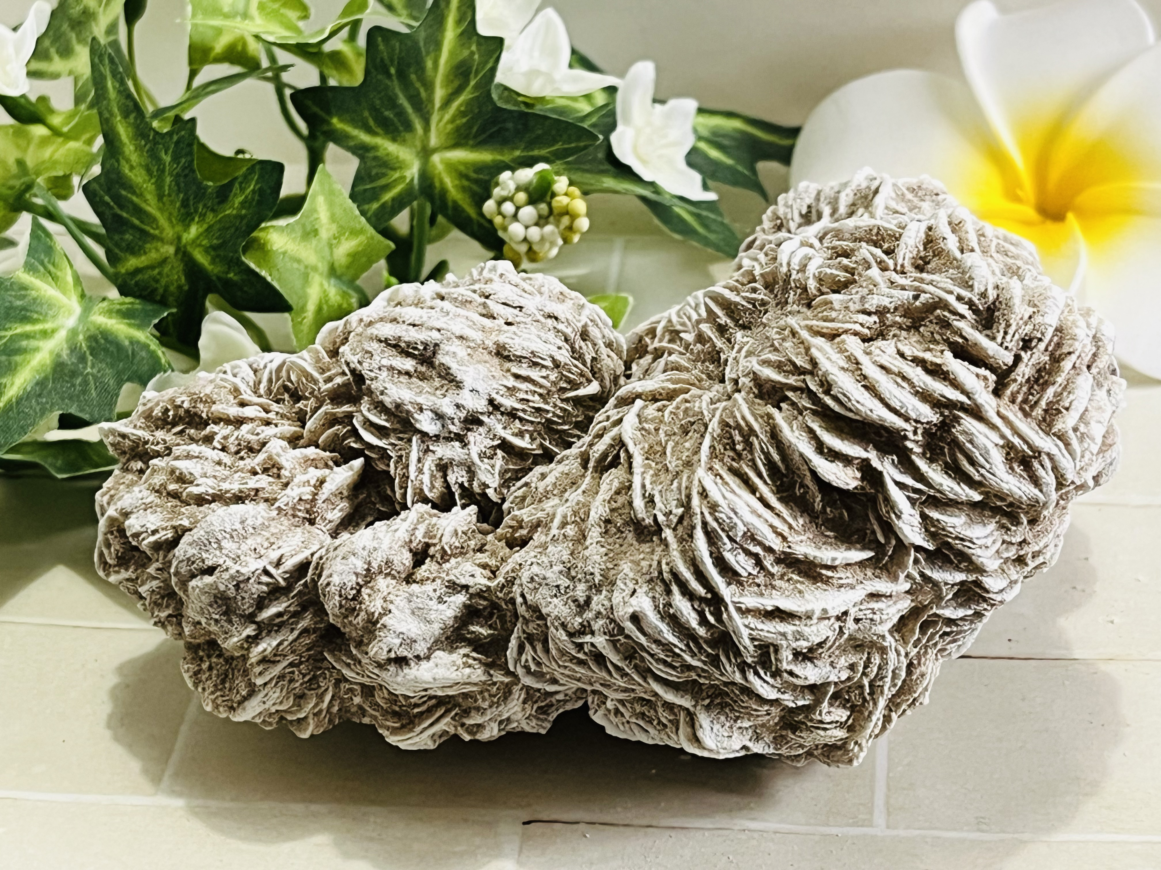 特大✨　知性の石　砂漠の薔薇　デザートローズ　セレナイト　ラフストーン　原石