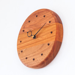 寄せ木の壁掛け時計 四角 掛け時計・置き時計 家具工房ムタイ 通販