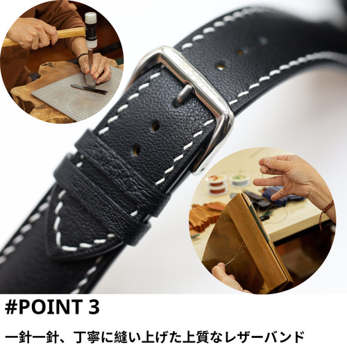 MODIGI 時計ベルト レザーバンド 本革 18mm 20mm 22mm おしゃれベルト