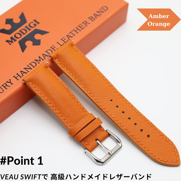 MODIGI 時計ベルト レザーバンド 本革 18mm 20mm 22mm おしゃれベルト