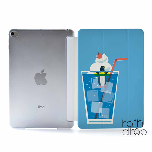 iPad Pro 13インチ（M4）対応 iPadケース 名入れ かわいい ペンギン