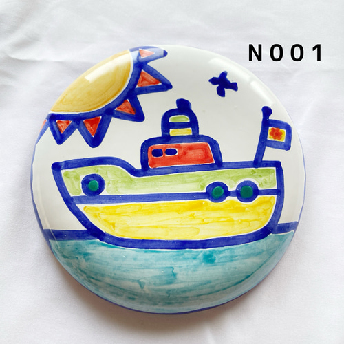 sale] 陶器の壁掛け 15cm 南イタリアの風景 マヨリカ焼き イタリア陶器