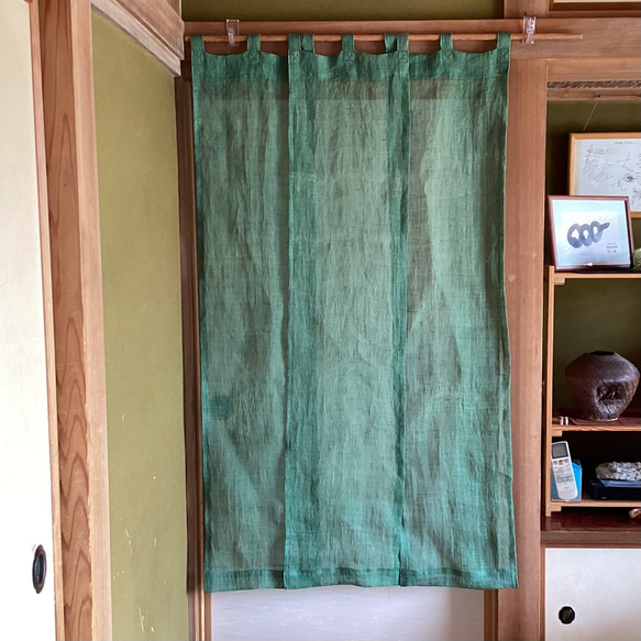 蚊帳　淡緑の暖簾 10枚目の画像