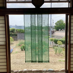 蚊帳　淡緑の暖簾 4枚目の画像