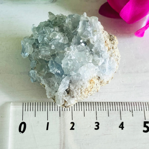 天使の石໒꒱✨ セレスタイト 天青石 クラスター 原石 ラフストーン