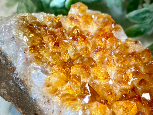 商才の石✨ シトリン 黄水晶 原石 ラフストーン クラスター 天然石