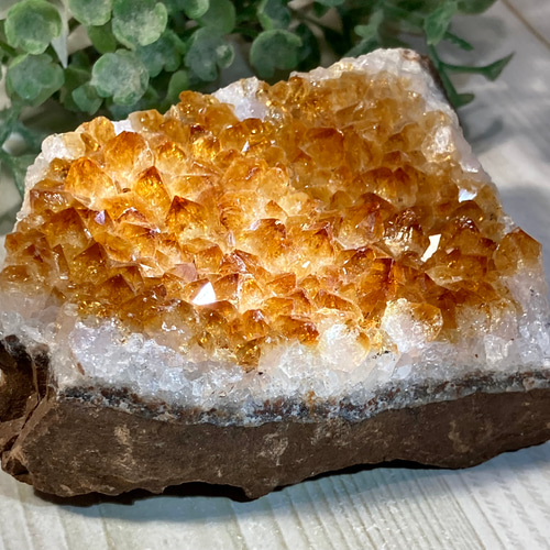商才の石✨ シトリン 黄水晶 原石 ラフストーン クラスター