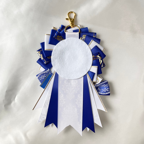 痛ロゼット ロゼット 缶バッジ 痛バッグ 推し活 青 バッグチャーム