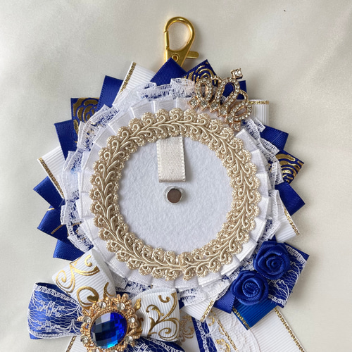 痛ロゼット ロゼット 缶バッジ 痛バッグ 推し活 青 バッグチャーム