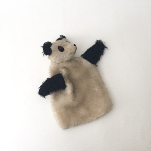 アンティークパンダのぬいぐるみ パンダパペット テディベア