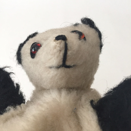 アンティークパンダのぬいぐるみ パンダパペット テディベア ギフト