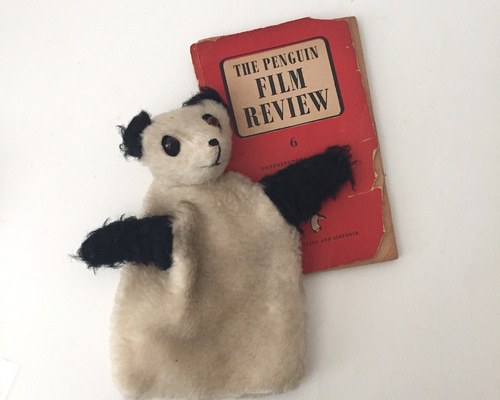 アンティークパンダのぬいぐるみ パンダパペット テディベア