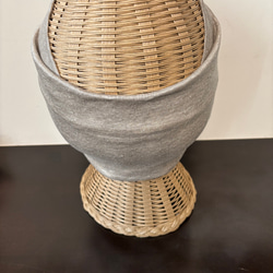 オーガニックリネン ドレープ ノンストレス 超幅広 ターバン ヘアバンド 4枚目の画像