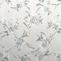 パワーネットプリント生地 花柄 黄土色地 （約110cm×約50cm
