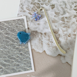 マンボウのブックマーク　栞　マンボウ　海　マンボー　ブックマーカー　読書　本　手帳　帯飾り　スケジュール帳　贈り物 8枚目の画像