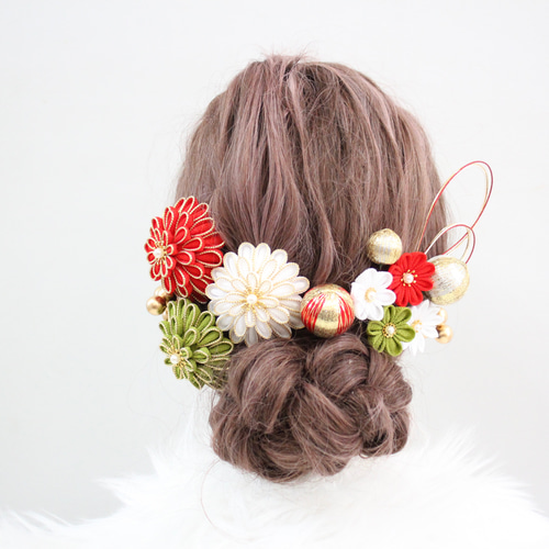 つまみ細工 成人式用髪飾り 成人式 髪飾り 卒業式 結婚式 和装