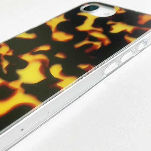 ソフトクリアケース べっ甲 iPhone16e 16 15 14 13Pro アイフォン8 7