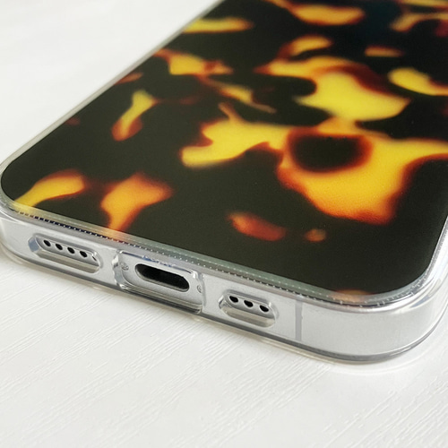 ソフトクリアケース べっ甲 iPhone16e 16 15 14 13Pro アイフォン8 7