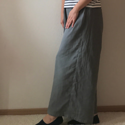 ダブルガーゼ　ワイドパンツ（ミッドグレー）　〜ふわふわ柔らか　国産ガーゼ・綿100%〜 10枚目の画像