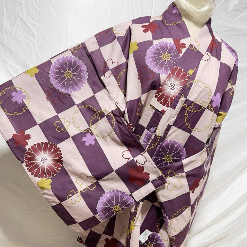 浴衣、浴衣ワンピース、夏着物、夏祭り、片身代わり浴衣、夏限定