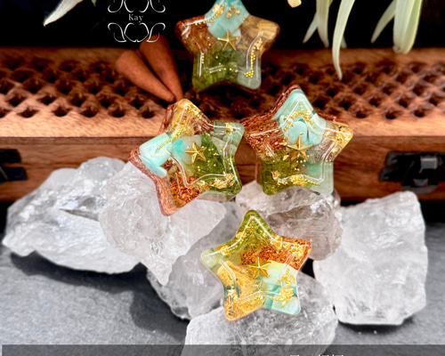 fairy光波動 オルゴナイト 星の祝福 ① 叡智と目覚めの光　大きなお星さま fairy光波動 オルゴナイト 星の祝福 ① 叡智と目覚めの光 大きな