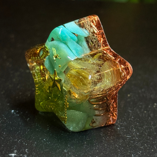 fairy光波動 オルゴナイト 星の祝福 ① 叡智と目覚めの光　大きなお星さま fairy光波動 オルゴナイト 星の祝福 ① 叡智と目覚めの光 大きな