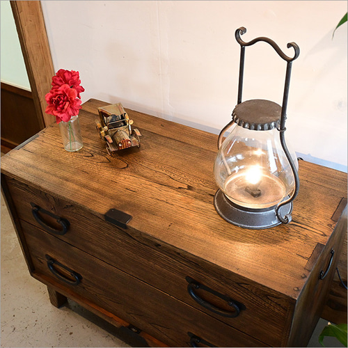 1点物 アンティーク 和箪笥 チェスト 時代箪笥 リメイク品 ケヤキ材