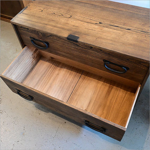 1点物 アンティーク 和箪笥 チェスト 時代箪笥 リメイク品 ケヤキ材