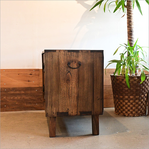 1点物 アンティーク 和箪笥 チェスト 時代箪笥 リメイク品 ケヤキ材