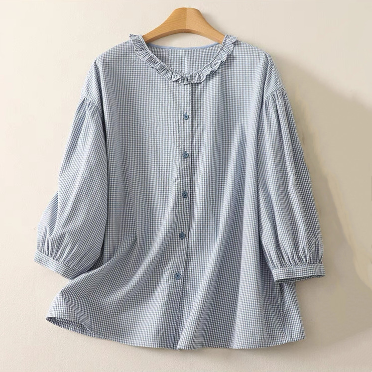 通勤 薄手 大きいサイズ トップス ブラウス きれいめ レディース【受注】