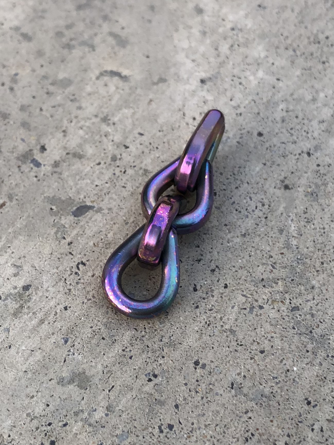 titanium teardrop pendant top “universe” 純チタン製ペンダントトップ